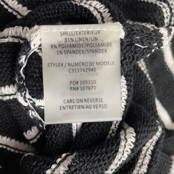 Alice + Olivia Ottoman Linen Blend Striped Sweater - Picture 8 of 8